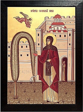Icoane Iulie - Sfanta Cuvioasa Irina Hrisovalantou, cea care a primit mere din Rai