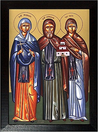 Icoane Iunie - Sfanta Fevronia, Sfantul Dionisie, Sfanta Livia model Athos