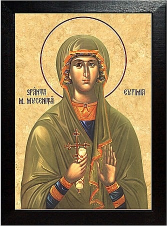 Icoane Iulie - Sfanta Mare Mucenita Eufimia