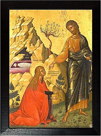 Icoane Iulie - Sfanta Maria Magdalena si Iisus Hristos