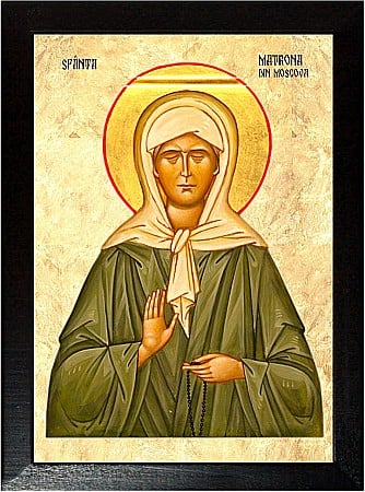 Icoane Mai - Sfanta Matrona de la Moscova, cea din nastere lipsita de vedere