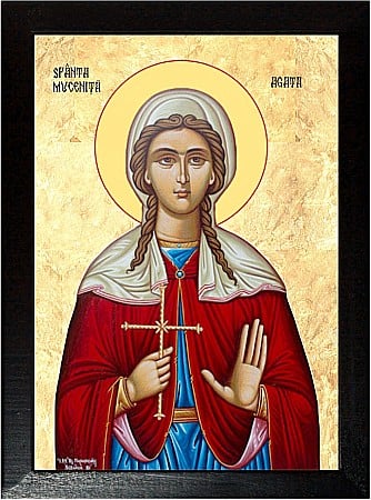 Icoane Februarie - Sfânta Muceniță Agata
