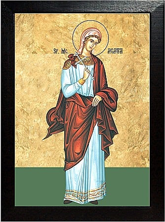Icoane Februarie - Sfânta Muceniță Agata