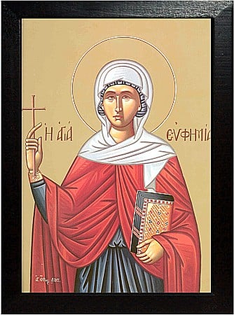 Sfinti Septembrie - Sfanta Mucenita Eufimia model Athos