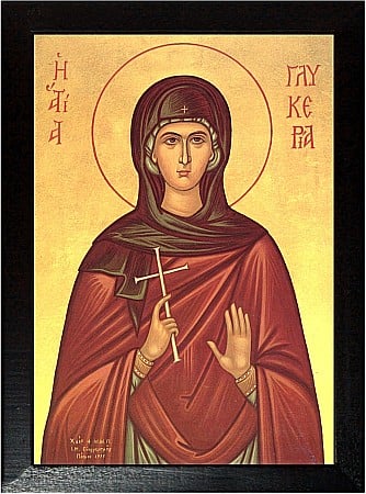 Icoane Mai - Sfanta Mucenita Glicheria model bizantin