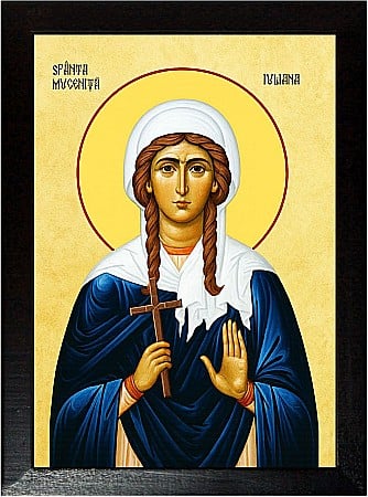 Icoane Decembrie - Sfânta Muceniță Iuliana din Nicomidia