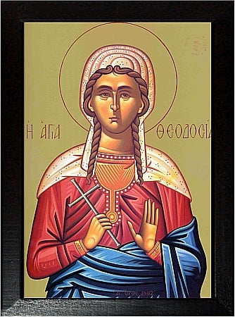 Icoane Mai - Sfanta Mucenita Teodosia model Athos