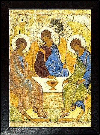 Icoane praznicale - Sfanta Treime ce intruchipeaza pe Tatal, Fiul si Sfantul Duh