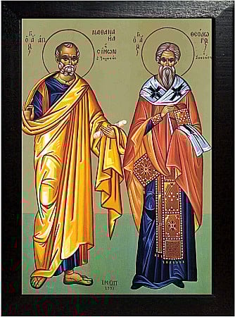 Icoane Aprilie - Sfantul Apostol Natanael, Sfantul Teodor Sicheotul model Athos