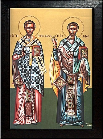 Sfinti August - Sfantul Apostol Vartolomeu, Sfantul Apostol Tit model Athos