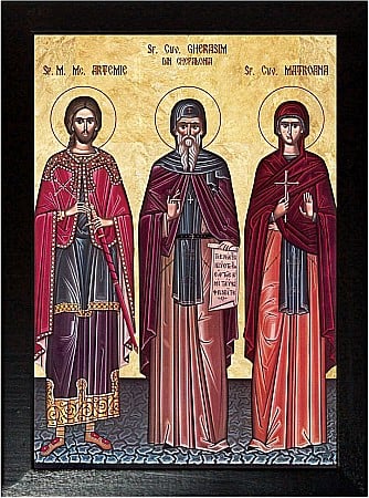 Icoane Octombrie - Sfantul Artemie, Sfantul Gherasim, Sfanta Matroana