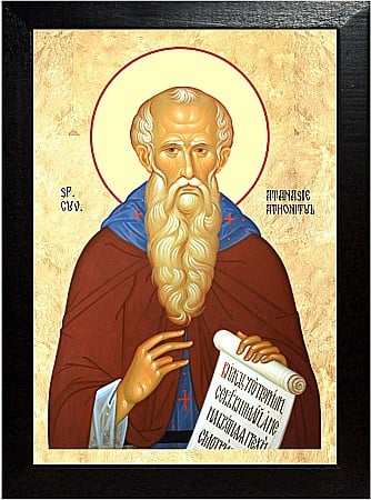 Icoane Iulie - Sfantul Atanasie Athonitul, cel vindecator si facator de minuni
