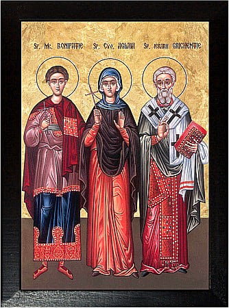 Icoane Decembrie - Sfantul Bonifatie, Sfanta Aglaia, Sfantul Grichentie