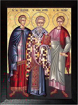 Icoane Aprilie - Sfantul Crescend, Sfantul Leonid, Sfantul Pavsilip
