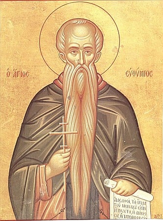 Icoane Ianuarie - Sfantul Cuvios Eftimie cel Mare