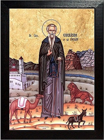 Icoane Martie - Sfantul Cuvios Gherasim de la Iordan