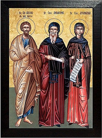 Icoane Octombrie - Sfantul Cuvios Iacob al lui Alfeu, Sfantul Andronic si sotia sa Anastasia
