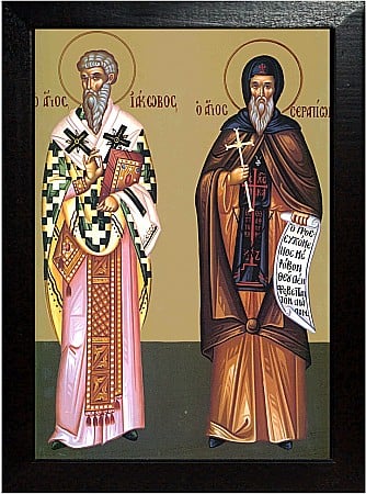 Icoane Martie - Sfantul Cuvios Iacob, Sfantul Cuvios Serapion