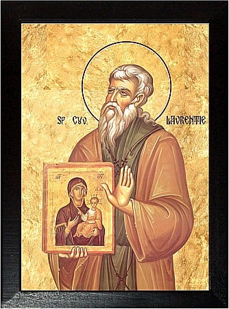 Icoane Martie - Sfantul Cuvios Lavrentie