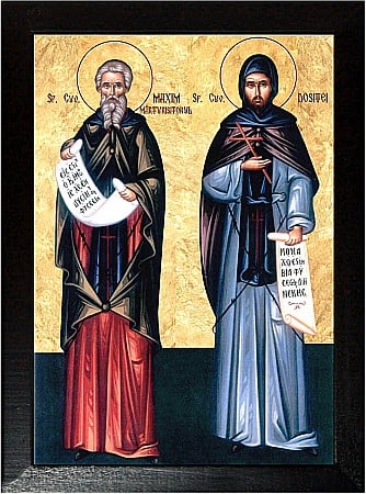 Icoane August - Sfantul Cuvios Maxim Marturisitorul, Sfantul Covios Dositei