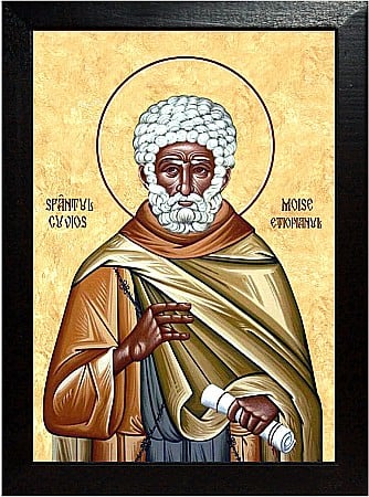 Sfinti August - Sfantul Cuvios Moise Etiopianul