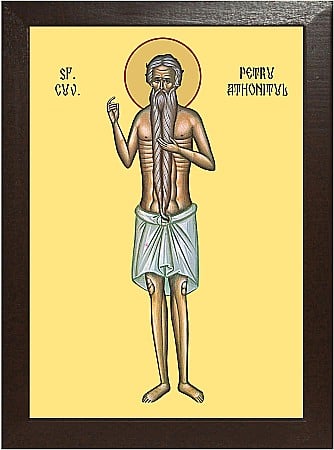 Icoane Iunie - Sfantul Cuvios Petru Athonitul