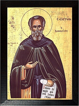 Icoane Iunie - Sfantul Cuvios Samson, primitorul de straini