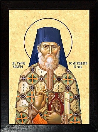 Icoane Sfinti - Sfântul Cuvios Serafim cel Răbdător de la Sâmbăta de Sus