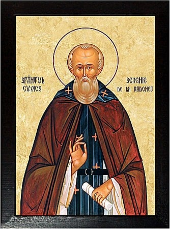 Icoane Septembrie - Sfântul Cuvios Serghie de la Radonej