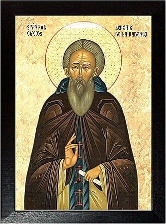 Icoane Septembrie - Sfântul Cuvios Serghie din Radonej