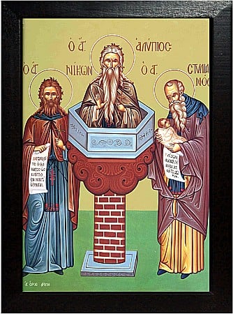 Sfinti Noiembrie - Sfantul Cuvios Stelian, Sfantul Nicon, Sfantul Alipie model Athos