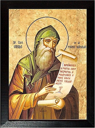 Icoane Aprilie - Sfantul Cuvios Vasile, de la Poiana Marului