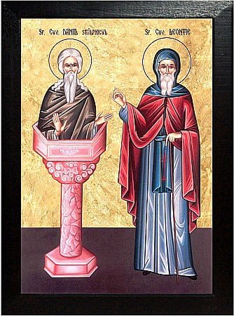 Icoane Decembrie - Sfantul Daniil Stalpnicul, Sfantul Cuvios Leontie
