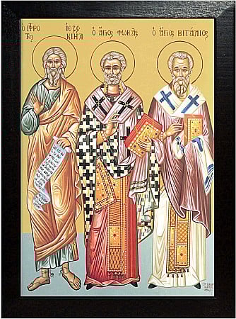 Icoane Iulie - Sfantul Ezechiel, Sfantul Mucenic Foca, Sfantul Vitalie