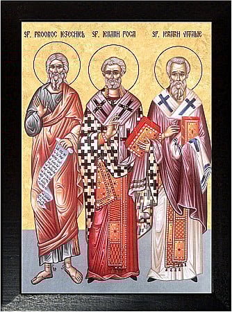 Icoane Iulie - Sfantul Ezechiel, Sfantul Mucenic Foca si Sfantul Vitalie