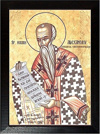 Icoane August - Sfantul Ierarh Alexandru, Patriarhul Constantinopolului