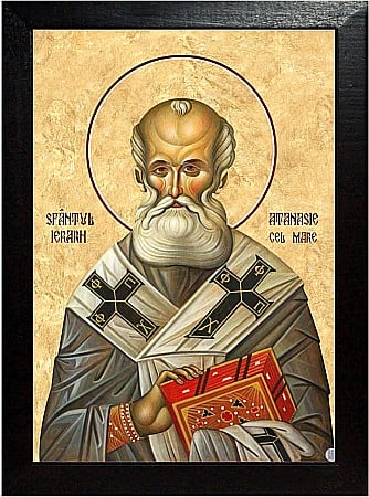 Icoane Mai - Sfantul Ierarh Atanasie cel Mare, aducerea moastelor in Constantinopol