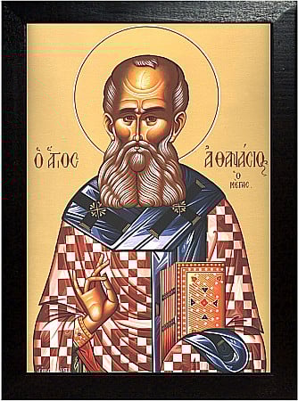 Icoane Mai - Sfantul Ierarh Atanasie cel Mare model Athos