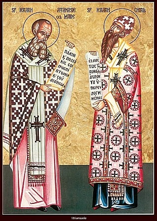 Icoane Ianuarie - Sfantul Ierarh Atanasie, Sfantul Ierarh Chiril