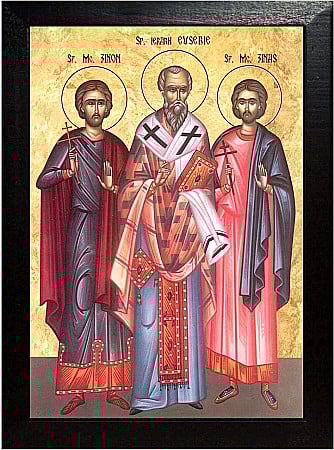 Icoane Iunie - Sfantul Ierarh Eusebie, Sfintii Mucenici Zinon si Zinas