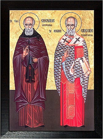 Icoane Noiembrie - Sfantul Ierarh Grigorie Taumaturgul, Sfantul Ghenadie