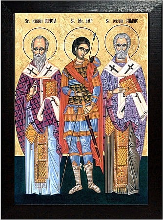 Icoane August - Sfantul Ierarh Irineu, Sfantul Mucenic Lup, Sfantul Ierarh Calinic