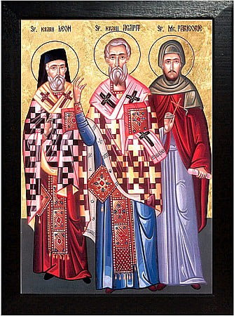 Icoane Februarie - Sfantul Ierarh Leon, Sfantul Ierarh Agapit