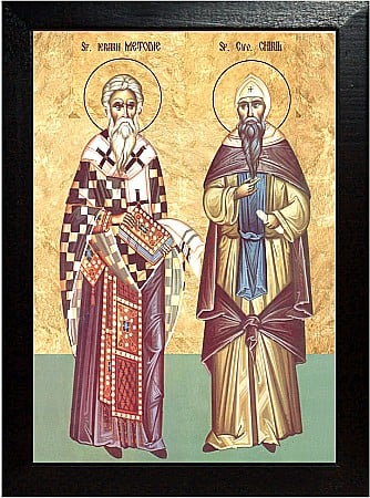 Icoane Mai - Sfantul Ierarh Metodie, Sfantul Cuvios Chiril