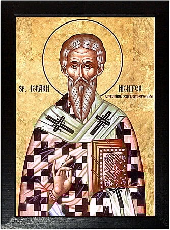 Icoane Martie - Sfantul Ierarh Nichifor, Patriarhul Constantinopolului