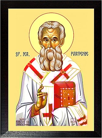 Icoane Februarie - Sfantul Ierarh Partenie Episcopul Lampsacului