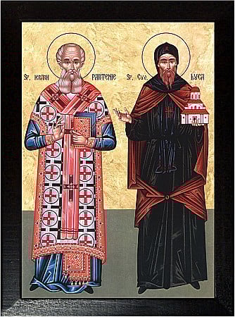 Icoane Februarie - Sfantul Ierarh Partenie, Sfantul cuvios Luca