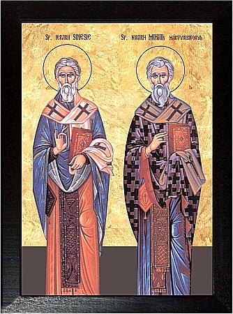 Icoane Mai - Sfantul Ierarh Sinesie, Sfantul Mihail Marturisitorul