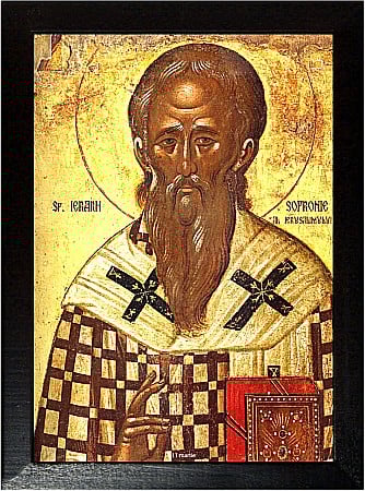 Icoane Martie - Sfantul Ierarh Sofronie Patriarhul Ierusalimului