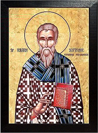 Sfinti Martie - Sfantul Ierarh Sofronie Patriarhul Ierusalimului model bizantin